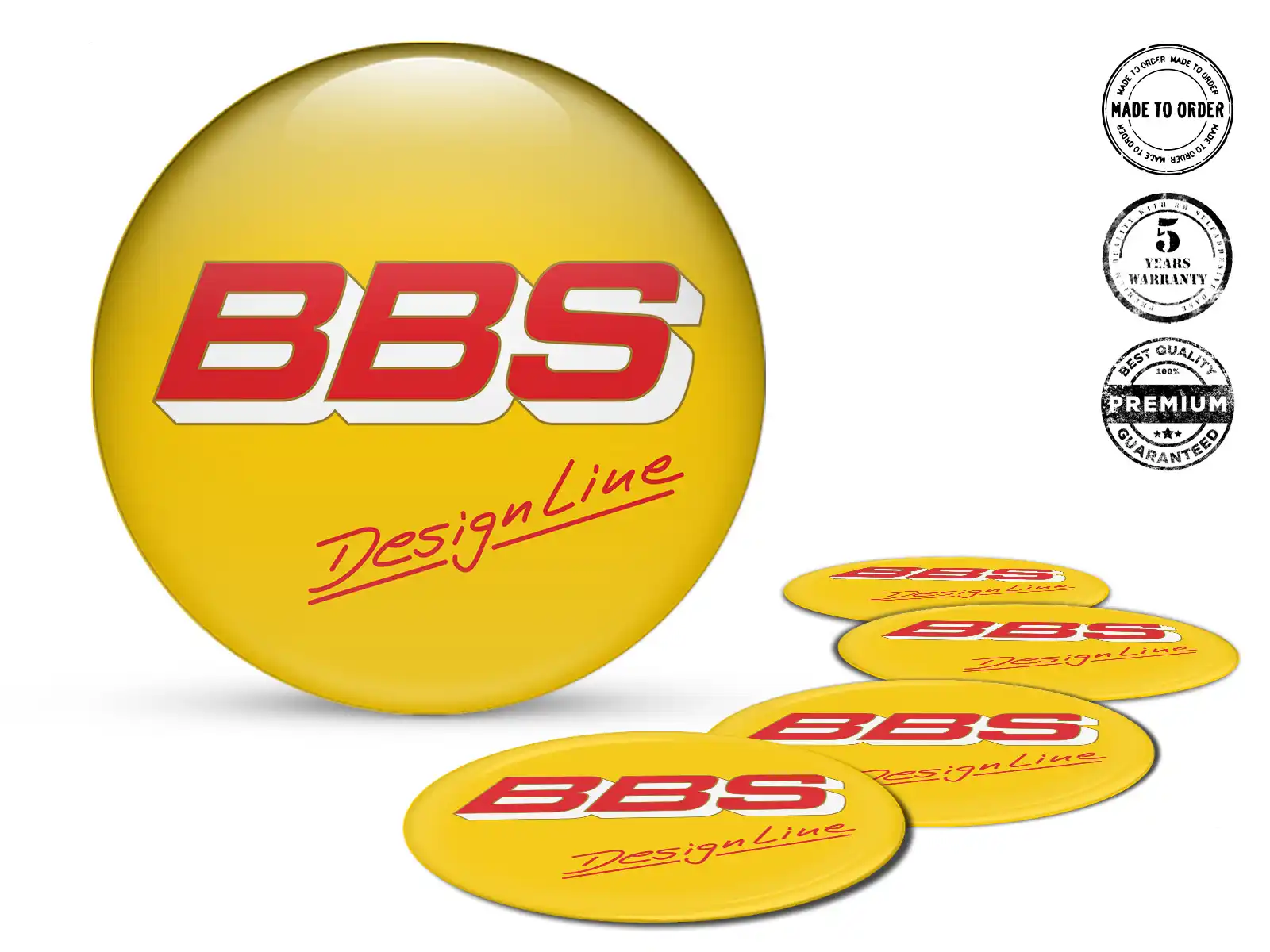 BBS Autocollants Silicone Variante Racing Personnalisée